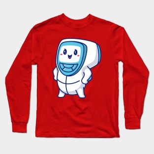 Cute Infrared Thermometer Cartoon Long Sleeve T-Shirt